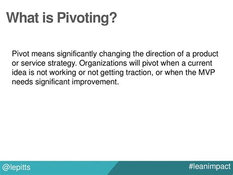pivoting meaning.
